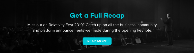 Get a Full Recap on the Relativity Fest 2019 Keynote